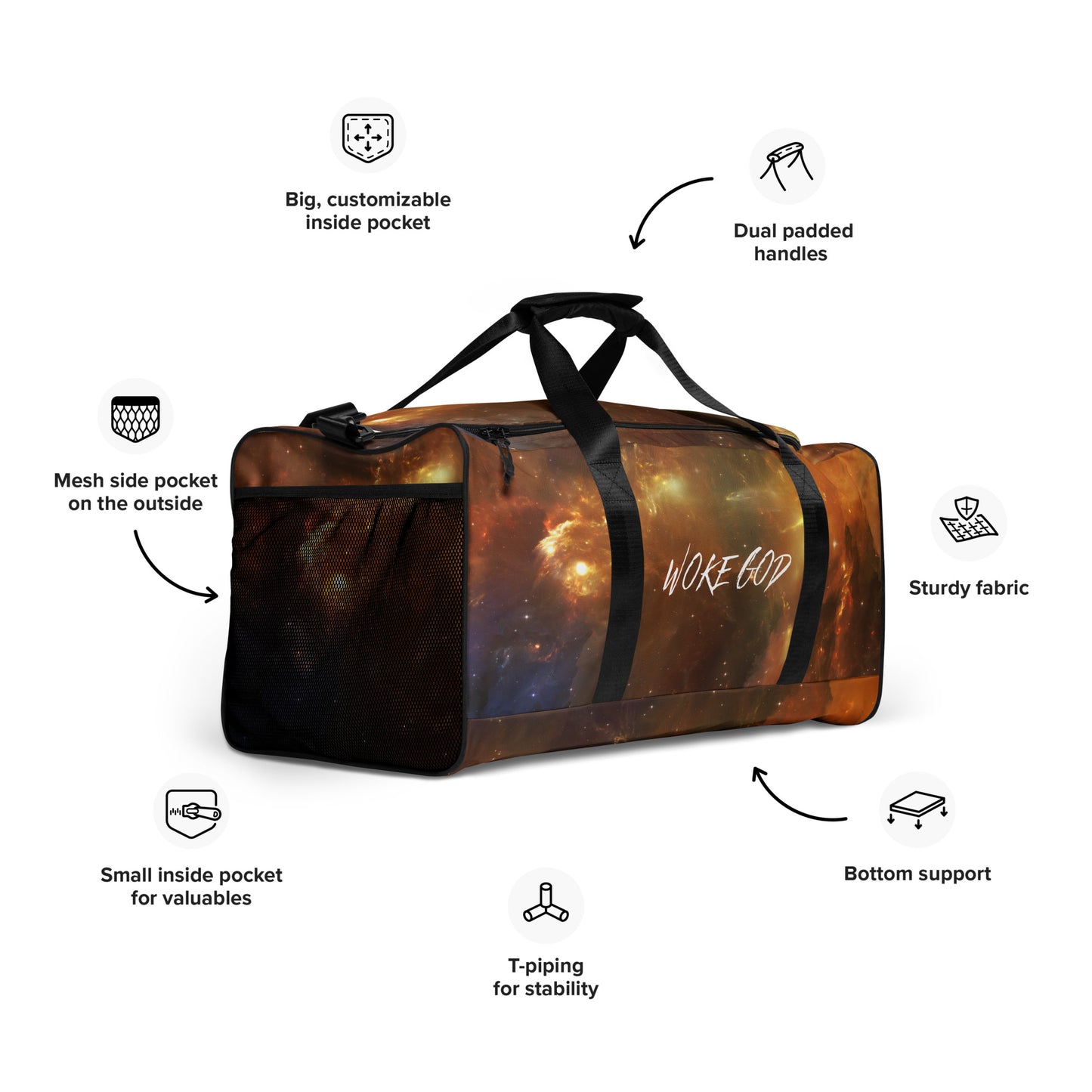 WOKE GOD Duffle Bag